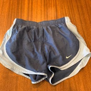 Nike dry fit two tone blue shorts